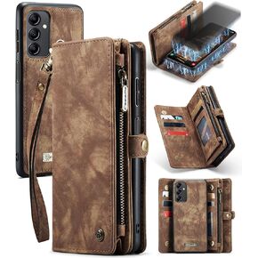 Kowauri Samsung Galaxy A14 5G Wallet Case, Faux Leather, Shock-Absorbent, Magnetic, Card Slot, Blue (2023) in Kuwait