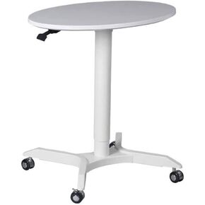 Mobile Standing Desk, Height Adjustable Standing Desk, Pneumatic Laptop Desk, Rolling Desk with Wheels, in Saudi Arabia