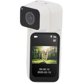 2.7K Action Camera Magnetic POV Thumb Camera Wearable Sports with 180 Degree Rotating Lens 170 Degree Wide Angle 1.47 Inch Screen for Vlogging Travel Work Pet Walking (Black) in Kuwait
