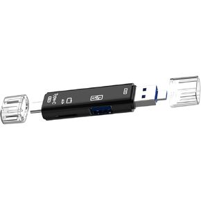 5 in 1 USB3.0 USB C Card Reader USB3.0 TF Memory Adapter Transfer Connector for Latop USB C for Laptops Tablets Smartphones in Saudi Arabia