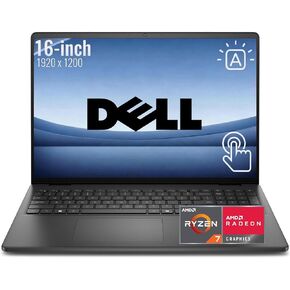 كمبيوتر محمول Dell Inspiron 16 2K بشاشة تعمل باللمس، AMD Ryzen 7 250 (>i7-1355U)، 32 جيجابايت DDR5، 1 تيرابايت SSD، WiFi 6، Tpye-C، لوحة مفاتيح بإضاءة خلفية، مفتاح Copilot AI، Win 11، مثالي للأعمال وطلاب الجامعات والمكاتب المنزلية in Kuwait
