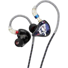 سماعات أذن CVJ Vivian 1DD داخل الأذن IEM HiFi سلكية، مع غشاء مركب من الراتنج + سماعات أذن مطلية بالنقش الرقمي ثلاثي الأبعاد مع كابل قابل للفصل 0.78 مم 2 دبوس لألعاب الموسيقى in Kuwait