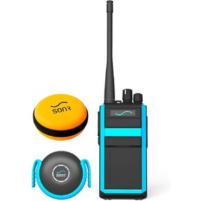 حزمة 2 في 1 SONR Swim Coach Communicator، مقاومة للماء، مجموعة السباحة تحت الماء، توصيل العظام، التدريب في الوقت الحقيقي، سماعة رأس لاسلكية وحقيبة تخزين in Kuwait