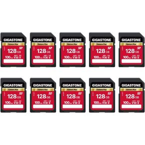 GIGASTONE 32GB SD Card 2-Pack, Camera Plus, UHS-I U1 Class 10 SDHC Memory Card Full HD Video for Canon Digital Camera, with 2 mini case in Kuwait