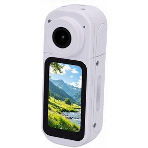 Yunseity 2.7K WiFi Action Camera, 1.47 Inch Cycling Camera with 180 Degree Rotatable Lens, Magnetic Chest Strap, Electronic Stabilization, Night Mode for Outdoor Adventure, Vlogging in Kuwait