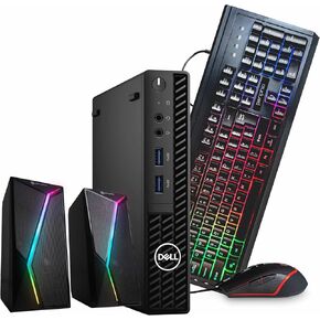 Dell OptiPlex 3090 Mini PC | Intel Core i5 10th Gen Hexa Core | 32GB RAM | 1TB SSD | Windows 11 Pro | WiFi + Bluetooth | RGB Speaker | (Renewed) in Kuwait