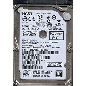 ويسترن ديجيتال HTS541075A9E680 P/N: 0J33072 MLC: DA5286 China HGST 750GB (متجدد) in Kuwait