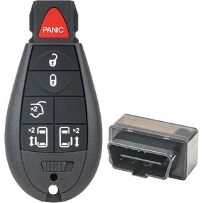 Vurkcy Key Fob Kit Replacement for 2008-2020 Dodge Grand Caravan/ 2008-2016 Chrysler Town Country Car Keyless Entry Remote Control, M3N5WY783X IYZ-C01C, 6 Btn in Kuwait