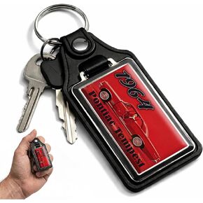Brotherhood 1964 Compatible with Pontiac Tempest Magazine Ad Design Keychain Key Holder Key Ring For Men Heavy Duty Car Keyring For Men and Women in Saudi Arabia