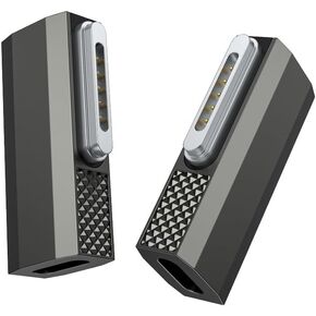 140W USB-C to Magnetic 3 Adapter, PD3.1 Fast Charging 90° Side Bend Gray Zinc Alloy Converter Type-C to Mags 3 for Pro 16"/14" (2025-2021) Air 15"/13" (2025-2022), M1/M2/M3//M4/M5 Series in Kuwait