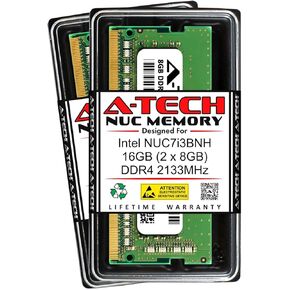 A-Tech 16GB (2 x 8GB) RAM for Intel NUC7i3BNH NUC Kit | DDR4 2133MHz PC4-17000 1.2V SODIMM Memory Upgrade Kit in Kuwait