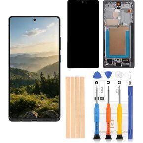 درجة OEM لاستبدال شاشة Samsung Galaxy S25 Ultra LCD، شاشة AMOLED ديناميكية 6.81 بوصة 120 هرتز 2X مع إطار، محول رقمي يعمل باللمس، طبقة واقية - متوافقة مع SM-S938 in Kuwait