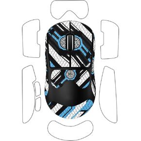 for Logitech G PRO X Superlight 2 DEX Wireless Mouse Anti-Slip Grip Tape, ZBAGUG Sweat-Proof Soft-Touch Grip Stickers, Scratch-Resistant Removable Non-Residue Skin, Blue Black in Kuwait