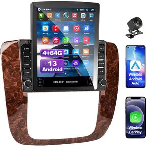 راديو سيارة 9.7 بوصة لسيارة Chevy Avalanche 2007 2008 2009 2010 2011 2012 2013، [4+64G ROM] راديو بشاشة تعمل باللمس Android 13 مع Carplay لاسلكي Android Auto GPS Bluetooth WiFi SWC FM RDS Mirror Link Backup Camera in Kuwait