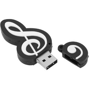 محرك أقراص فلاش USB 2.0 سعة 16 جيجابايت - قرص U بتصميم مذكرة موسيقية جديدة لتخزين البيانات ونقلها، والتوصيل والتشغيل لنظام التشغيل Windows والأنظمة الأخرى in Kuwait