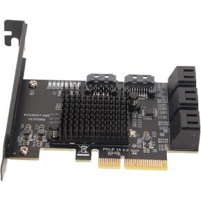 Yinhing 8 Port Card Pcie Controller Ex 8 Port Expansion Card PCI E to 3.0 Supports Hot Swappable Boot System Compatible with and Short Baffle Design in Kuwait