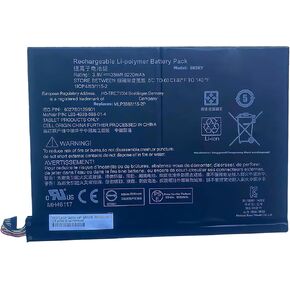 بطارية 35Wh MLP3383115-2P (7-Pin) 9220mAh بديلة لـ HP Pavilion X2 10-J000ND 10-J001NF 10-K020LA Series 789609-001 784413-001 MLP3383115 L83-4938-588-01-4 6027B0129601 الأداء العالي in Kuwait