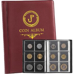 Uncle Paul Coin Album Coin Holder Coin Collection Book for Collectors CS37 (Blackish Green, 45x45 MM Pocket [Fits coins under 40mm]) in Kuwait