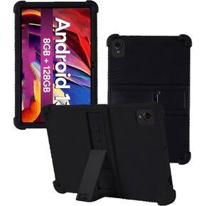 Case for Fusion5 F202 10.1 Inches Tablet 2025 New,WUNIAK Shock Proof Lightweight Stand Rubber Shell Protective Cover,Kids Friendly Soft Silicone Adjustable Stand Cover,Black in Kuwait