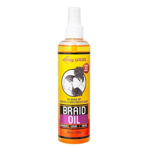 AllDay Locks Braid Oil | Soothes, Moisturizes Dry & Itchy Scalp | Nourishing, Soothing, Protecting Oil | Rejuvenates & Refreshes Braids, Locks, Twists, Cornrows | 8 oz in Kuwait