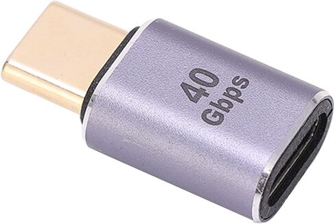Mini USB C Adapter 40Gbps 100W Straight Type C Male to Female Aluminum Alloy Shell - High Speed 8K Video Support, Compact Design for Laptop and Smartphone in Kuwait