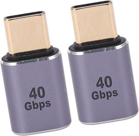 Mini USB C Adapter 40Gbps 100W Straight Type C Male to Female Aluminum Alloy Shell - High Speed 8K Video Support, Compact Design for Laptop and Smartphone in Kuwait