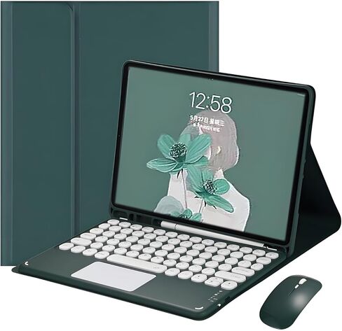 IVY Combo Magnetic Touch Keyboard Case for iPad Air 5th/4th Generation Case with Keyboard Cover Mouse for iPad Air 5th/4th Gen (2022/2020) - Pink in Kuwait