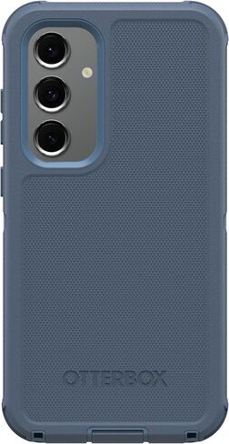 OtterBox Samsung Galaxy S24 FE (فقط) - حافظة سلسلة Defender - جينز أزرق فاتح (أزرق) - حافظة فقط - متينة ومتينة - مع حماية للمنافذ - حماية دفاعية ميكروبية in Kuwait
