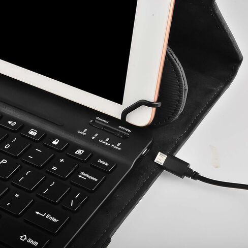 حافظة لوحة مفاتيح بلوتوث Navitech باللون الأسود متوافقة مع الكمبيوتر اللوحي Zebra ET45 مقاس 8 بوصات in Kuwait