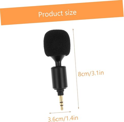 Bendable Stereo Recording Microphone for Laptop and Mobile Phone, 3.5Mm Plug Home Mic for Live Streaming, Singing, Podcasting, and Online Meetings in Kuwait