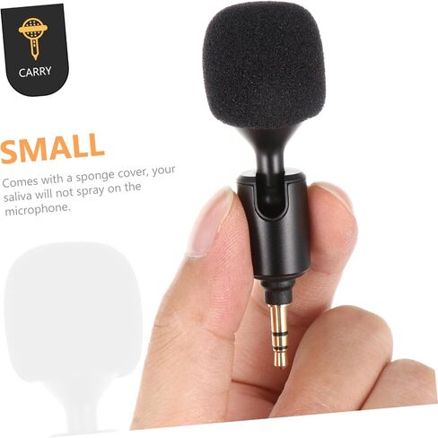 Bendable Stereo Recording Microphone for Laptop and Mobile Phone, 3.5Mm Plug Home Mic for Live Streaming, Singing, Podcasting, and Online Meetings in Kuwait
