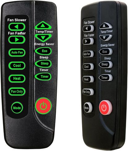 Replacement Remote Control for Frigidaire Air Conditioner FFRE1033Q1 FFRE1033Q10 FFRE1033Q11 FFRE1033Q14 FFRE1033Q15 FFRE0833Q1 FFRE0833Q10 FFRE0833Q11 FFRE0833Q12 5304476851, with Backlit Buttons in Kuwait