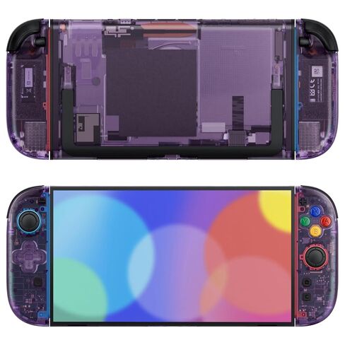 أزرار غلاف بديلة من eXtremeRate DIY (إصدار D-Pad) لجهاز Nintendo Switch 2، مجموعة كاملة من أزرار غطاء وحدة التحكم الخلفية لوحدة التحكم Switch 2 وJoycon 2 - إصدار Essence - لائحة سوداء شفافة in Kuwait