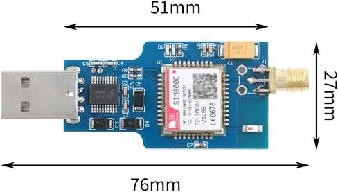 وحدة SIM800C مع منفذ USB تسلسلي، 4 نطاقات لتطوير STM32 in Kuwait