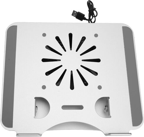 SUNGOOYUE Laptop Cooler Stand, Aluminum Alloy Portable Foldable with USB Fan, for Laptops and Tablets Up to 17in in Kuwait