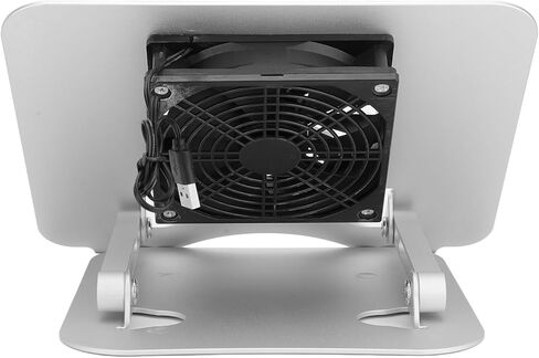 SUNGOOYUE Laptop Cooler Stand, Aluminum Alloy Portable Foldable with USB Fan, for Laptops and Tablets Up to 17in in Kuwait