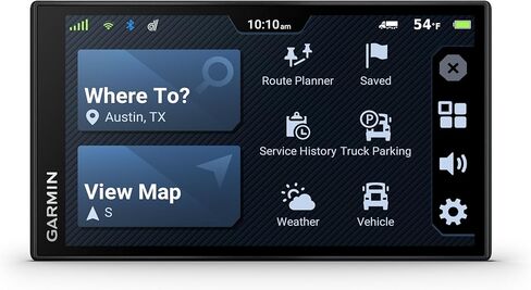 Garmin dezl OTR620 GPS Truck Navigator مع شاشة لمس 6 بوصة، دقة 1280 بكسل، ودعم صور الأقمار الصناعية المباشرة Birdseye (أسود) (قسط متجدد) in Kuwait