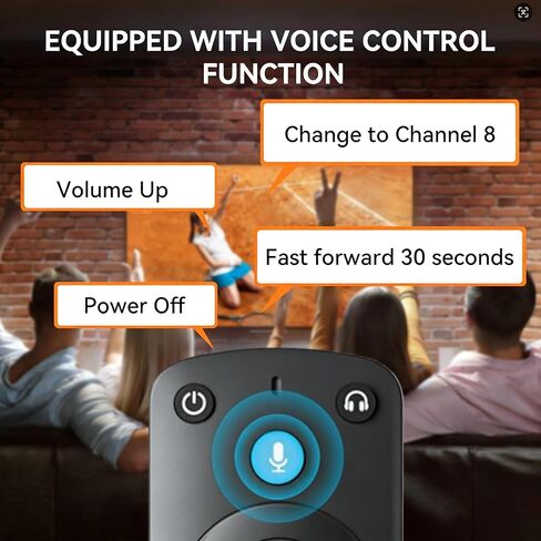بديل لجميع أجهزة التحكم عن بعد من سلسلة Fire - متوافق مع TV Stick (HD، 4K، 4K Max، Lite)، أجهزة التلفاز الذكية Toshiba، Insignia، Pioneer، Omni، TCL، TV Cube، مع التحكم الصوتي. in Kuwait