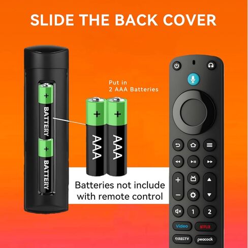 بديل لجميع أجهزة التحكم عن بعد من سلسلة Fire - متوافق مع TV Stick (HD، 4K، 4K Max، Lite)، أجهزة التلفاز الذكية Toshiba، Insignia، Pioneer، Omni، TCL، TV Cube، مع التحكم الصوتي. in Kuwait