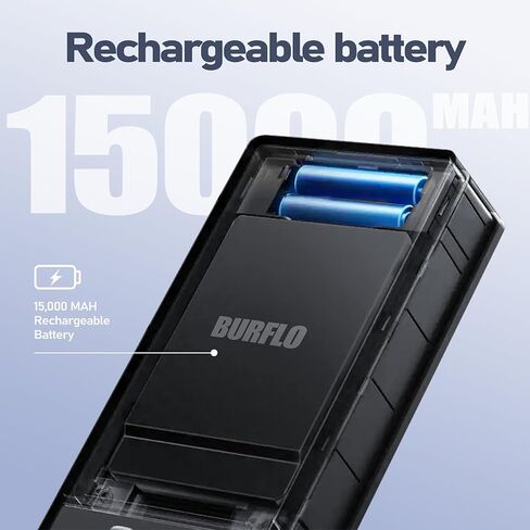 بطارية Burflo القابلة لإعادة الشحن لـ Eufy FamiLock S3 Max، S3 Smart Lock، 3.85V 15000mAh - بديل لقفل Fami T85Z1، طاقة طويلة الأمد لقفل العائلة الذكي لأمن الفيديو in Kuwait