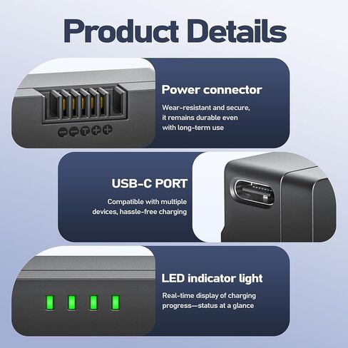 بطارية Burflo القابلة لإعادة الشحن لـ Eufy FamiLock S3 Max، S3 Smart Lock، 3.85V 15000mAh - بديل لقفل Fami T85Z1، طاقة طويلة الأمد لقفل العائلة الذكي لأمن الفيديو in Kuwait
