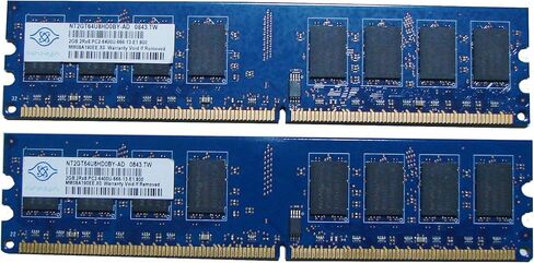 NANYA NT2GT64U8HD0BY-AD 4GB 2 x 2GB PC2-6400U DDR2 800 NonECC مجموعة ذاكرة سطح المكتب in Kuwait