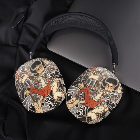 ​​KESHAMI Hard Protective Case Compatible with AirPods Max, Japanese Art Design, Frosted PC Shell with Matte Texture​ in Kuwait