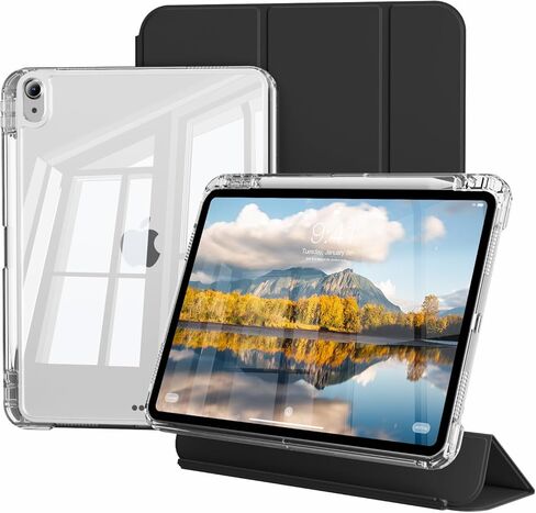 Case for iPad Air 11 Inch (M4/M3/M2) 2026/2025/2024, for iPad Air 5th/4th Generation 10.9 Inch 2022/2020, 2-in-1 Detachable Cover & Portrait/Landscape Stand with Pencil Holder, Cream White in Saudi Arabia