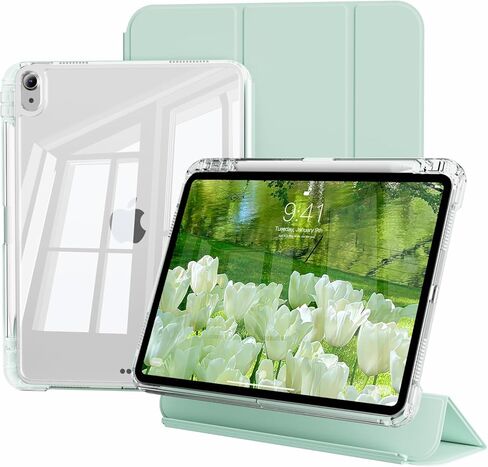 Case for iPad Air 11 Inch (M4/M3/M2) 2026/2025/2024, for iPad Air 5th/4th Generation 10.9 Inch 2022/2020, 2-in-1 Detachable Cover & Portrait/Landscape Stand with Pencil Holder, Cream White in Saudi Arabia