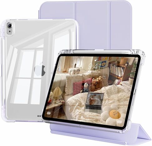 Case for iPad Air 11 Inch (M4/M3/M2) 2026/2025/2024, for iPad Air 5th/4th Generation 10.9 Inch 2022/2020, 2-in-1 Detachable Cover & Portrait/Landscape Stand with Pencil Holder, Cream White in Saudi Arabia