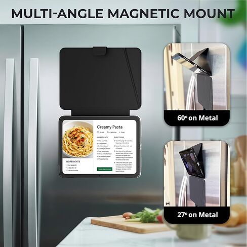 Proper iPad Case 10th & 11th Generation (A16) with Dual Pencil Holder - Secure Pouch + Magnetic Side - 10.9 Inch Folio Cover, Multi-Angle Portrait Stand & Fridge Mount in Kuwait