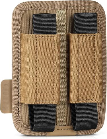 Savior Equipment Tactical Pistol Mag Pouch 9mm .40 45acp Open-Top Single & Double Stack Mag Holder Softshell Mags Storage Universal Magazine Carrier, Elastic Band to Hold Tight, Hook-Backed Panel in Kuwait
