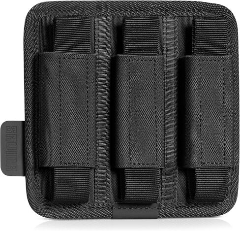 Savior Equipment Tactical Pistol Mag Pouch 9mm .40 45acp Open-Top Single & Double Stack Mag Holder Softshell Mags Storage Universal Magazine Carrier, Elastic Band to Hold Tight, Hook-Backed Panel in Kuwait