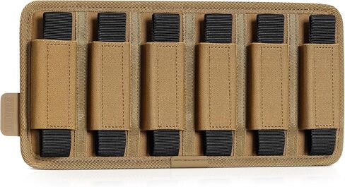 Savior Equipment Tactical Pistol Mag Pouch 9mm .40 45acp Open-Top Single & Double Stack Mag Holder Softshell Mags Storage Universal Magazine Carrier, Elastic Band to Hold Tight, Hook-Backed Panel in Kuwait